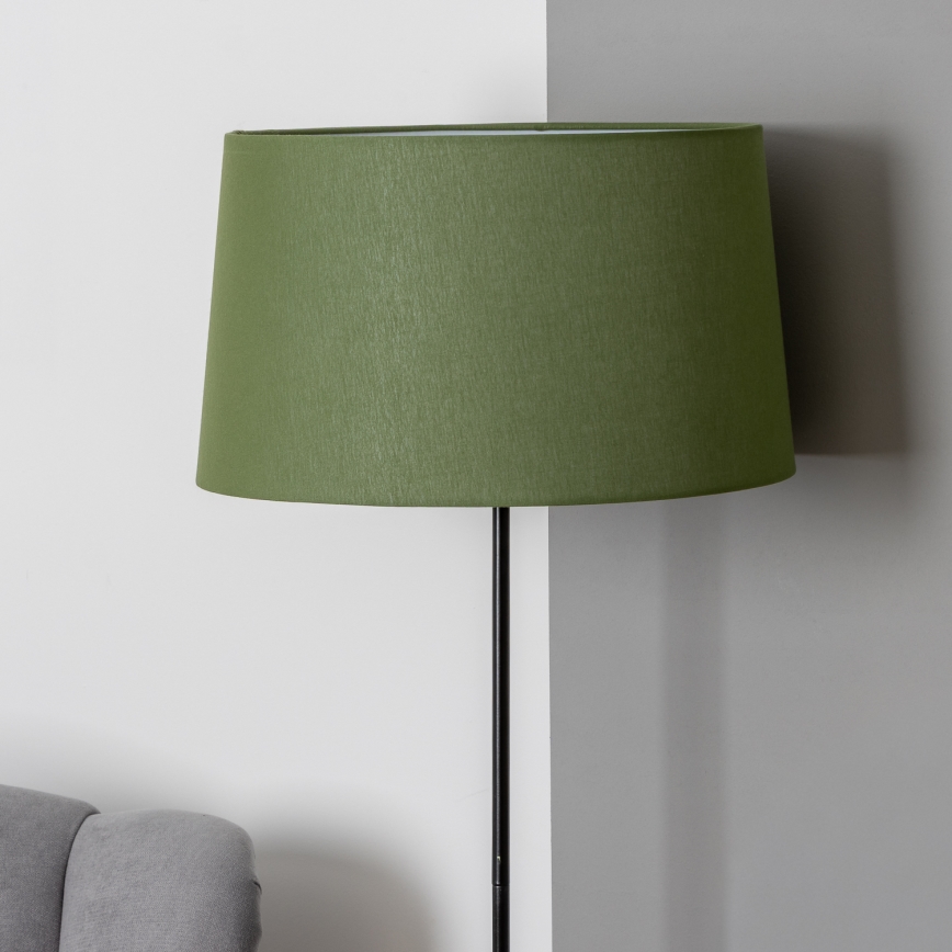 Brilagi - Lámpara de pie LED CERIA 1xE27/40W/230V Ø 45 cm verde/negro