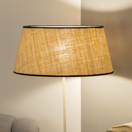 Brilagi - Lámpara de pie LED CERIA 1xE27/40W/230V Ø 50 cm beige/blanco