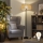 Brilagi - Lámpara de pie LED CERIA 1xE27/40W/230V Ø 50 cm beige/negro