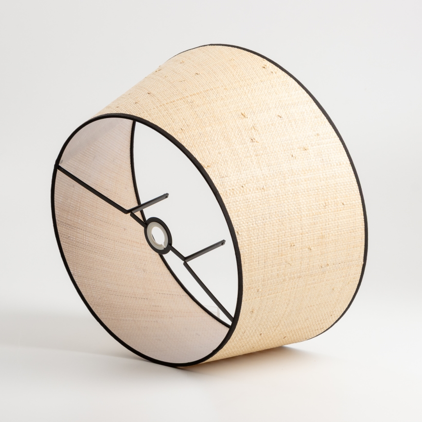 Brilagi - Lámpara de pie LED CERIA 1xE27/40W/230V Ø 50 cm beige/negro
