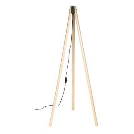 Brilagi - Lámpara de pie LED CERIA 1xE27/60W/230V Ø 25 cm beige