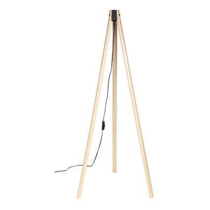Brilagi - Lámpara de pie LED CERIA 1xE27/60W/230V Ø 50 cm beige