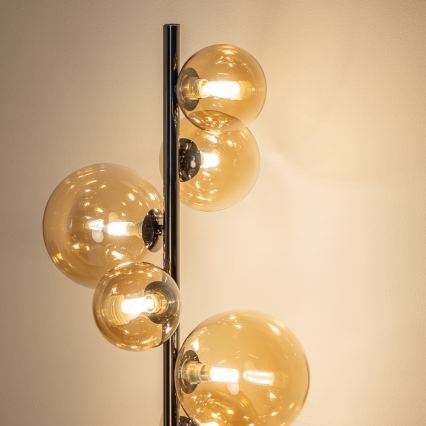 BRILAGI - Lámpara de pie LED MILLA 7xG9/3W/230V cromo negro/dorado