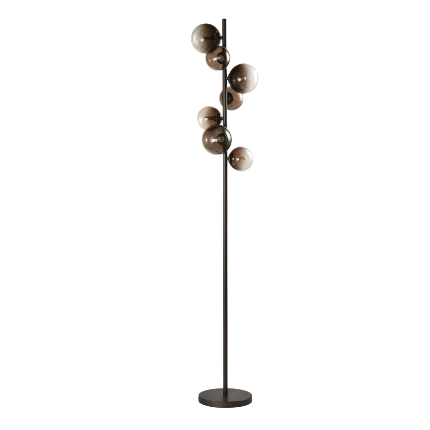 Brilagi - Lámpara de pie LED MILLA 7xG9/3W/230V marrón/marrón ahumado