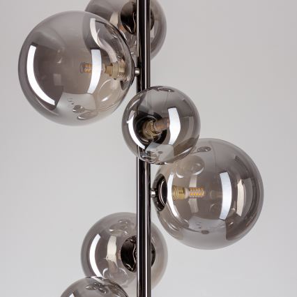 BRILAGI - Lámpara de pie LED MILLA 7xG9/3W/230V negro cromado/ahumado