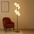 Brilagi - Lámpara de pie LED MILLA 7xG9/3W/230V negro cromado/blanco