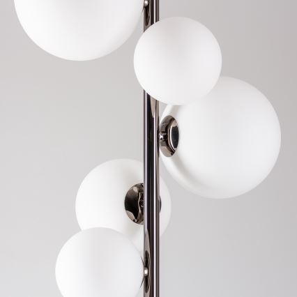 BRILAGI - Lámpara de pie LED MILLA 7xG9/3W/230V negro cromado/blanco