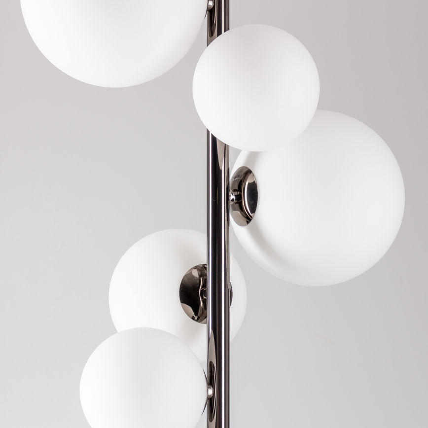 BRILAGI - Lámpara de pie LED MILLA 7xG9/3W/230V negro cromado/blanco