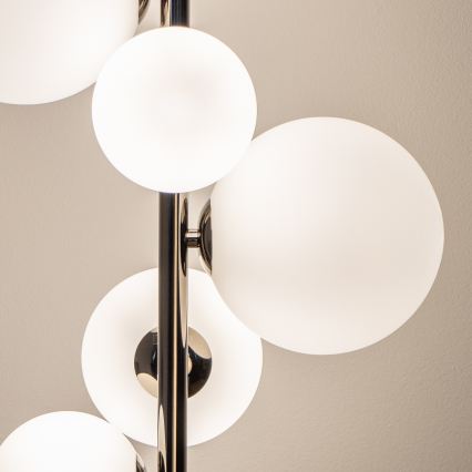 BRILAGI - Lámpara de pie LED MILLA 7xG9/3W/230V negro cromado/blanco