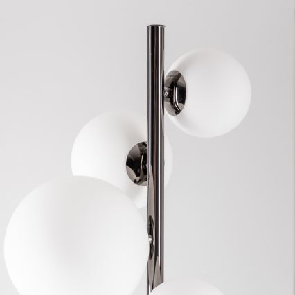 BRILAGI - Lámpara de pie LED MILLA 7xG9/3W/230V negro cromado/blanco