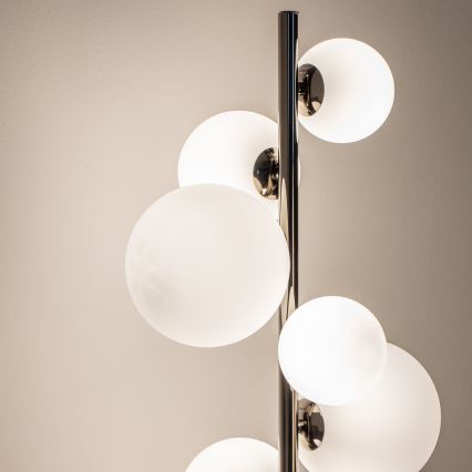 BRILAGI - Lámpara de pie LED MILLA 7xG9/3W/230V negro cromado/blanco