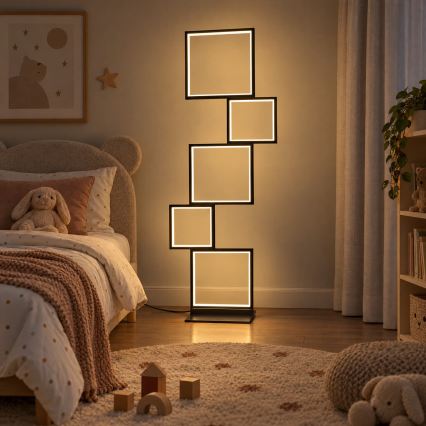 BRILAGI - Lámpara de pie LED SHIFT, 36 W, 230 V, 4000 K, 123 cm, negra