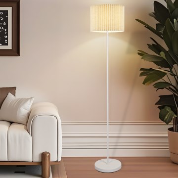 Brilagi - Lámpara de pie NORDIC WAVE 1xE27/15W/230V lino/blanco
