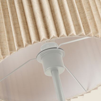 Brilagi - Lámpara de pie NORDIC WAVE 1xE27/15W/230V lino/blanco