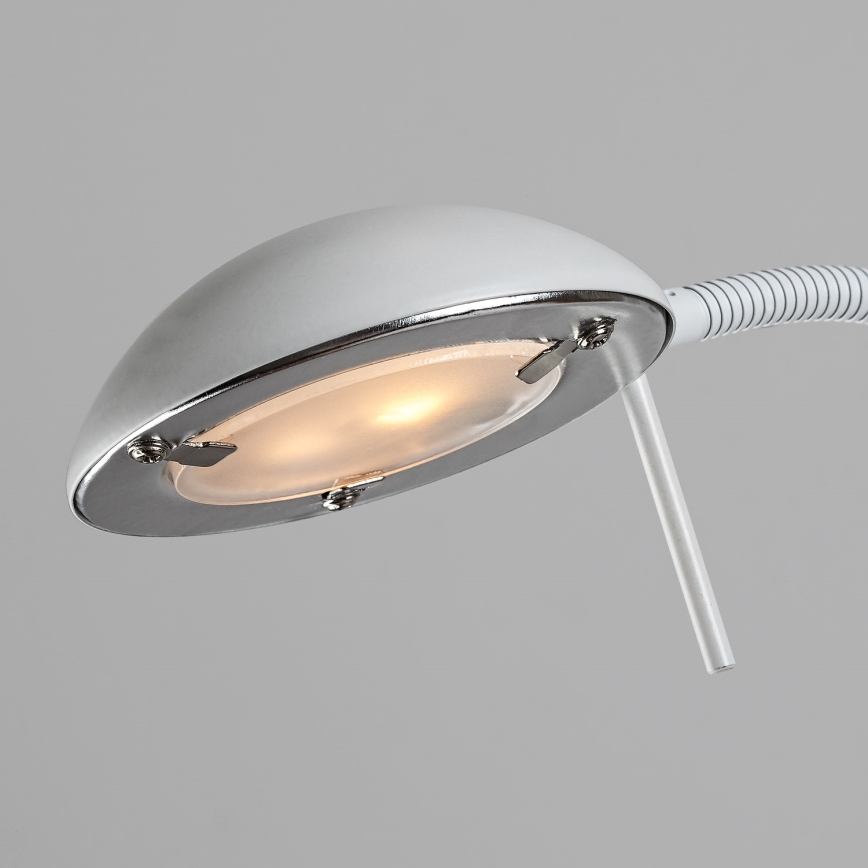 Brilagi - Lámpara de pie regulable SCARLETT 1xR7s/230W/230V + 1xG9/40W blanca
