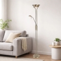 Brilagi - Lámpara de pie regulable SCARLETT 1xR7s/230W/230V + 1xG9/40W bronce
