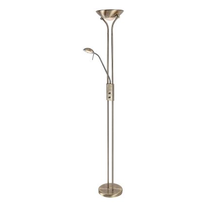Brilagi - Lámpara de pie regulable SCARLETT 1xR7s/230W/230V + 1xG9/40W bronce