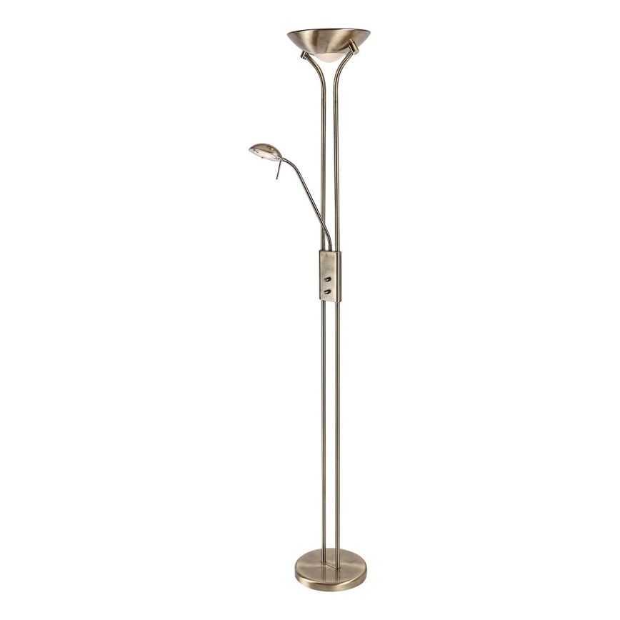 Brilagi - Lámpara de pie regulable SCARLETT 1xR7s/230W/230V + 1xG9/40W bronce