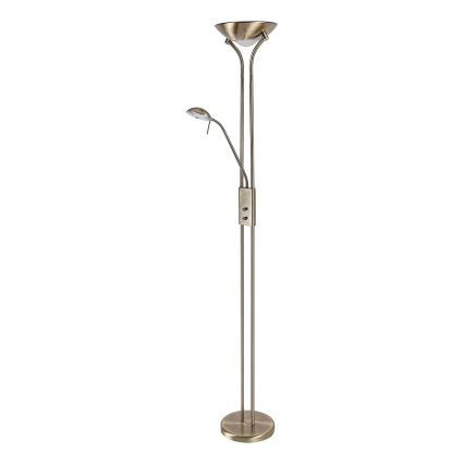 Brilagi - Lámpara de pie regulable SCARLETT 1xR7s/230W/230V + 1xG9/40W bronce