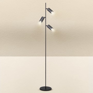 Brilagi - Lámpara de pie SELE 3xGU10/30W/230V negro