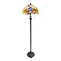 Brilagi - Lámpara de pie Tiffany con vitral JUNGLE 2xE27/60W/230V