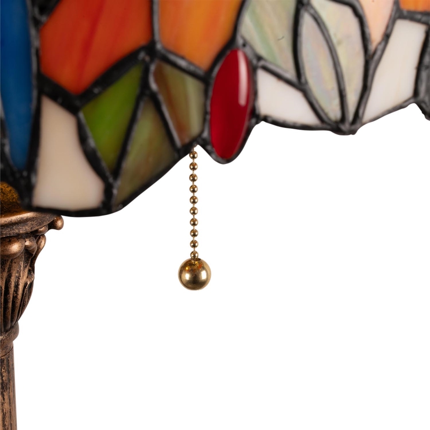Brilagi - Lámpara de pie Tiffany con vitral JUNGLE 2xE27/60W/230V