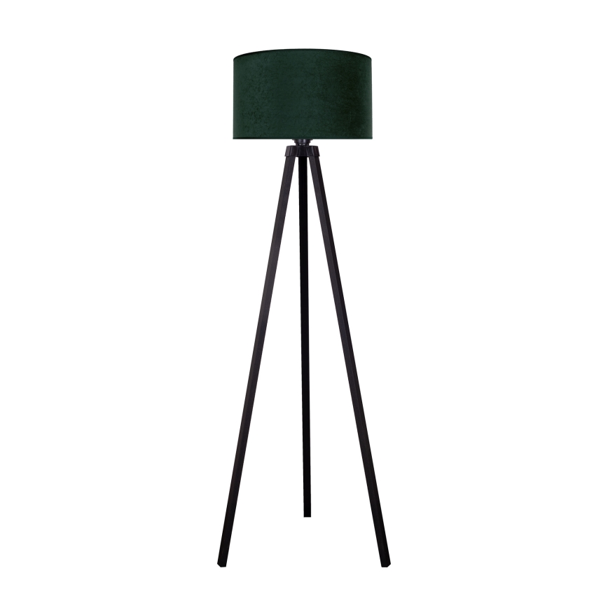 Brilagi - Lámpara de pie VELVET 1xE27/60W/230V wengué/verde