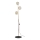 Brilagi - Lámpara de pie VULCANO 3xG9/8W/230V dorada/beige ahumada