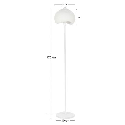 Brilagi - Lámpara de pie WABI SABI 1xE27/40W/230V blanca