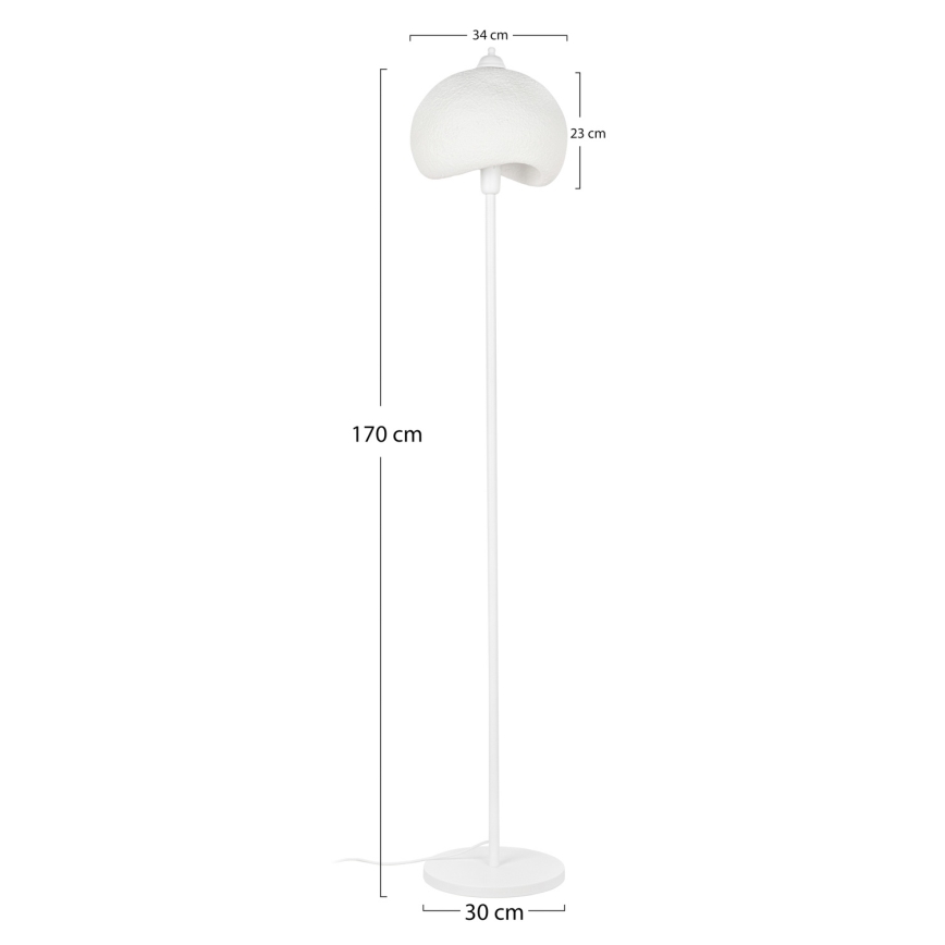 Brilagi - Lámpara de pie WABI SABI 1xE27/40W/230V blanca