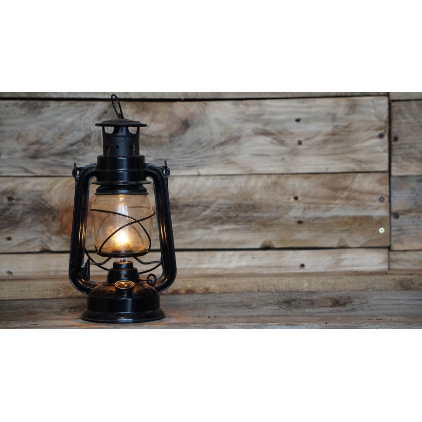 BRILAGI - Lámpara de queroseno LANTERN 19 cm negra