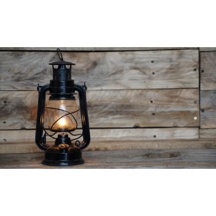 Brilagi - Lámpara de queroseno LANTERN 24,5 cm negra