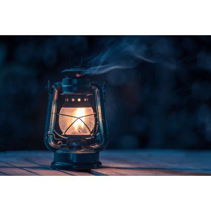 Brilagi - Lámpara de queroseno LANTERN 28 cm azul oscuro