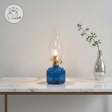 Brilagi - Lámpara de queroseno MERLIN azul