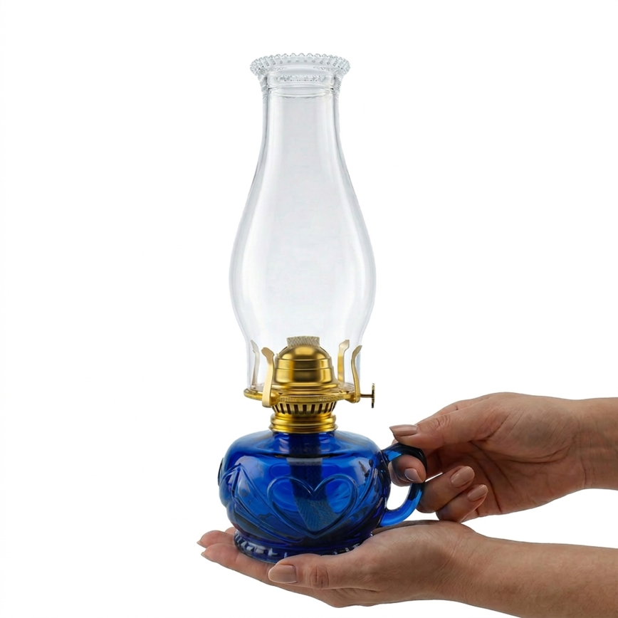 Brilagi - Lámpara de queroseno MERLIN azul