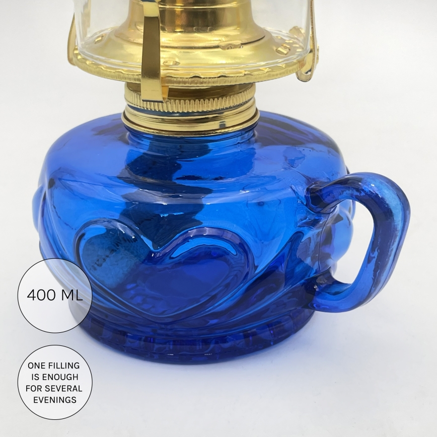 Brilagi - Lámpara de queroseno MERLIN azul