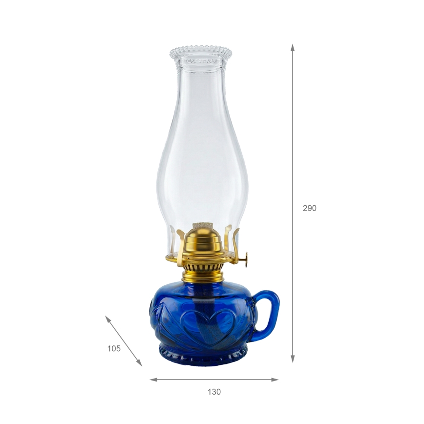 Brilagi - Lámpara de queroseno MERLIN azul