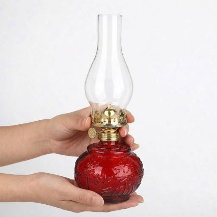 Brilagi - Lámpara de queroseno MERLIN roja