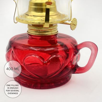 Brilagi - Lámpara de queroseno MERLIN roja