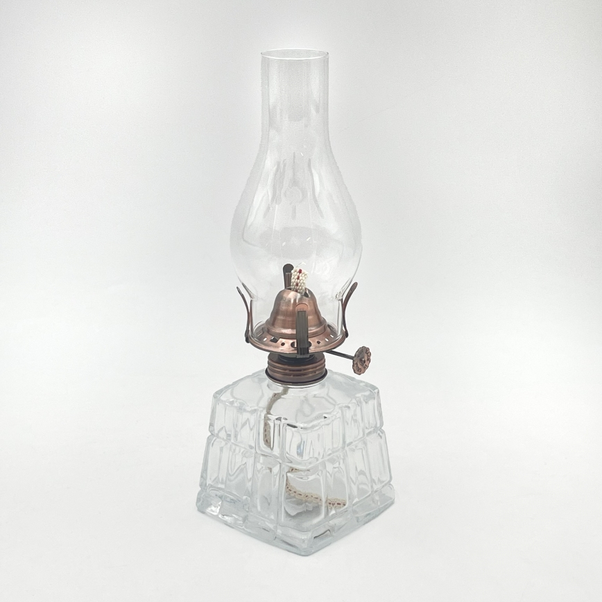Brilagi - Lámpara de queroseno MERLIN transparente/bronce/pátina
