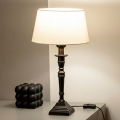 Brilagi - Lámpara de sobremesa CERIA 1xE27/60W/230V Ø 25 cm negro/blanco