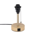 Brilagi - Lámpara de sobremesa con puerto USB TABLON 1xE27/25W/230V roble/beige