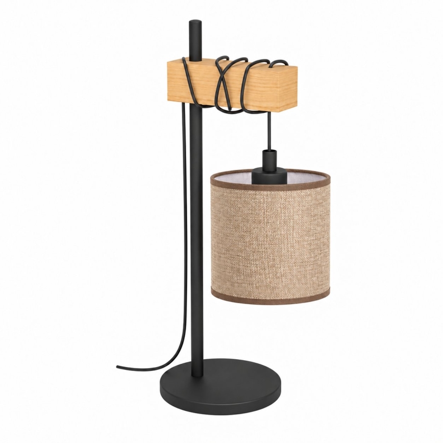 BRILAGI - Lámpara de sobremesa NUBILA 1xE27/40W/230V marrón/negro