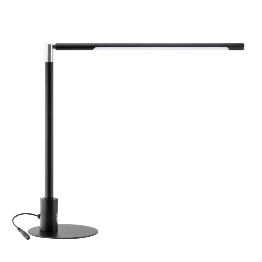 Brilagi - Lámpara de escritorio táctil LED regulable con puertos USB VARIO LED/7W/230V 3000-6500K CRI 96 negra