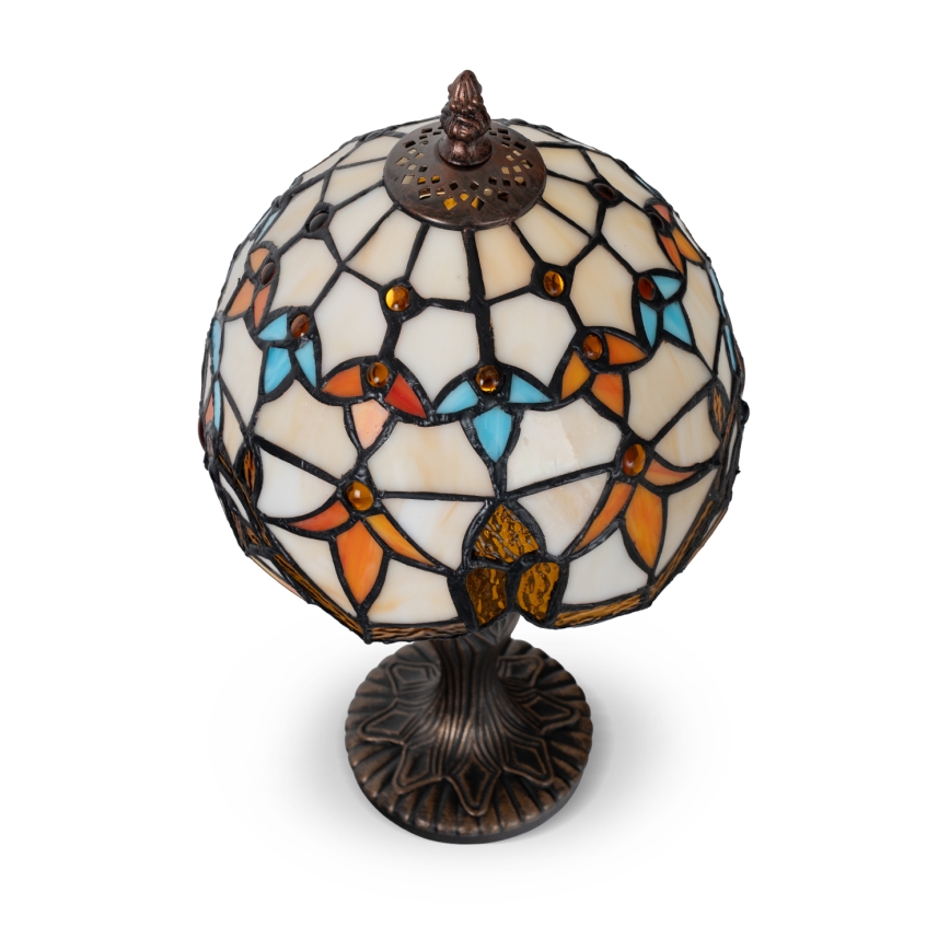 Brilagi - lámpara de sobremesa Tiffany con vitral MIRABELLA 1xE27/60W/230V