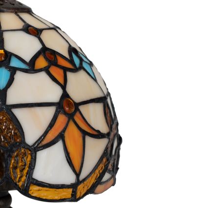 Brilagi - lámpara de sobremesa Tiffany con vitral MIRABELLA 1xE27/60W/230V