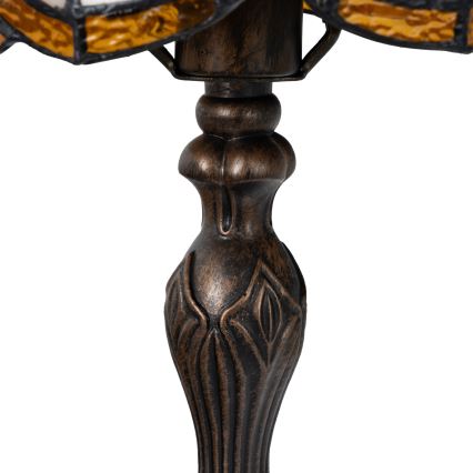 Brilagi - lámpara de sobremesa Tiffany con vitral MIRABELLA 1xE27/60W/230V