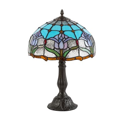 BRILAGI - Lámpara de sobremesa Tiffany de vidriera LORAS 1xE27/40W/230V