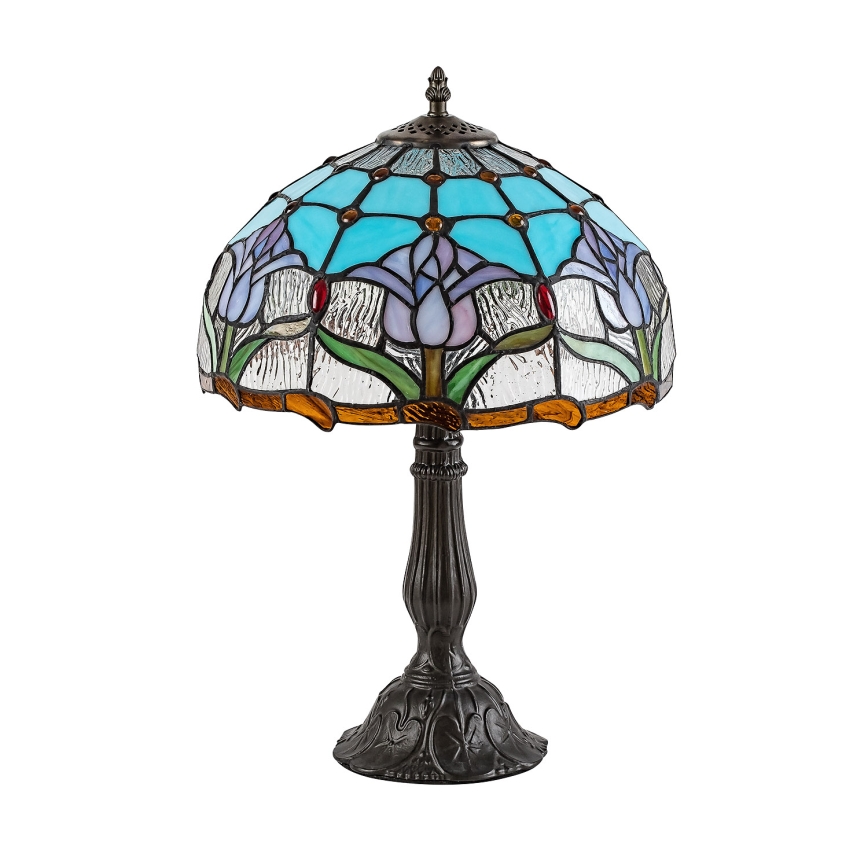 BRILAGI - Lámpara de sobremesa Tiffany de vidriera LORAS 1xE27/40W/230V