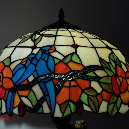BRILAGI - lámpara de sobremesa Tiffany de vitral JUNGLE 1xE27/60W/230V